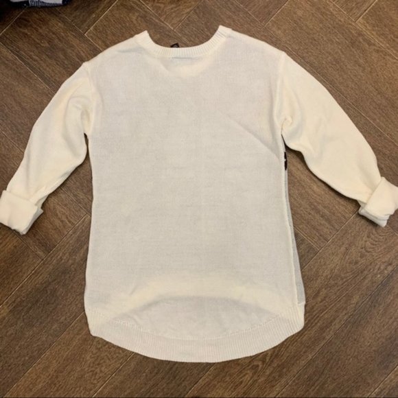 Nicole Miller XS Ivory Leopard Print Sweater 1408 - Picture 5 of 6